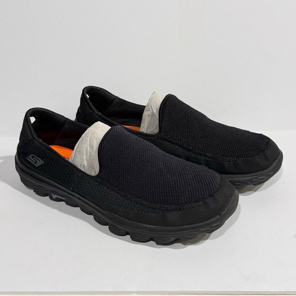 Skechers GO WALK 2 Men's Black Slip On Sneakers Shoes Size 11 - Picture 14 of 16